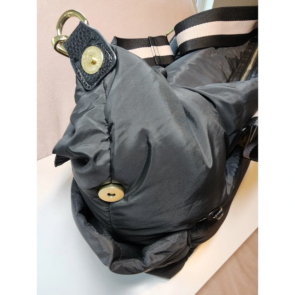 Tommy Bahama Black Duffle Weekender Tote Bag Padded Travel Gym